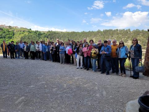Uno de los grupos de la excursión de Segunda Juventud