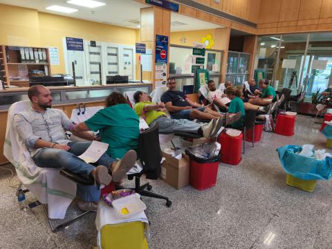 Donaciones de sangre en el hospital de Manzanares este 22 de septiembre de 2025