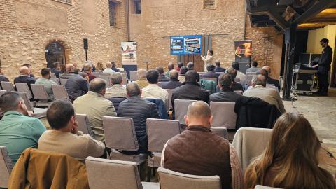 Una de las sesiones celebradas en este foro de transportistas