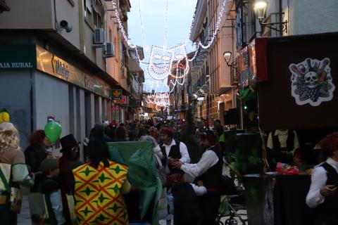 Vista de la calle Empedrada en el carnaval del año pasado