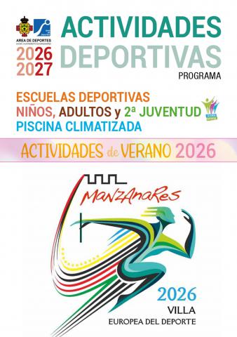 Cartel del programa de actividades deportivas