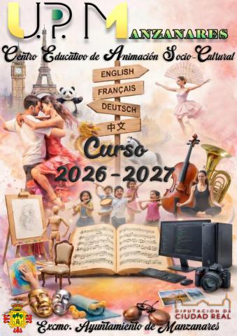 Cartel del nuevo curso de la UP de Manzanares