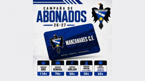Campaña de abonados del Manzanares CF 2026-27