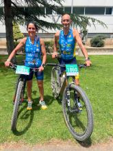 María José Sánchez de la Serrana y Paquillo (CD Opticalia Triatlón Manzanares), medalla de oro en el campeonato de España de duatlón cros 2024