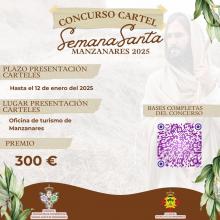 Concurso del cartel anunciador de la Semana Santa 2025 de Manzanares