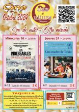 Cartelera del cine de octubre en la Casa de Cultura