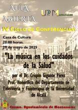 Aula Abierta UP ‘La música en los cuidados de la salud’