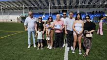 Francisco Molina junto a su familia
