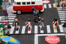 Exposición de Playmobil en el museo PlomHist