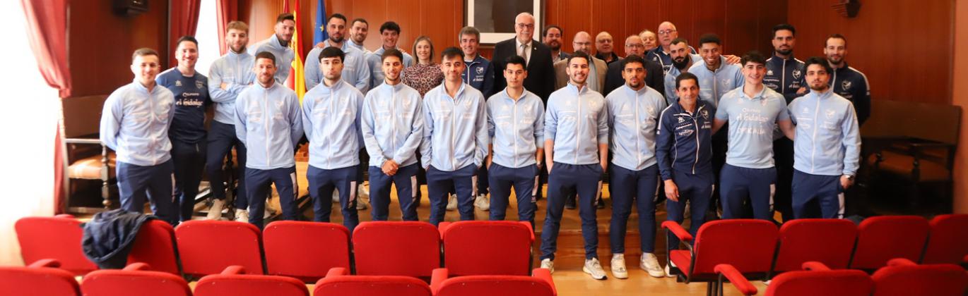 Recepción al Manzanares FS en el Ayuntamiento antes de la Copa de España 2026