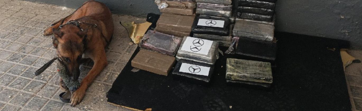 Interceptado un vehículo con más de 45 kilos de cocaína en la A-4 (Fotografía: Guardia Civil)