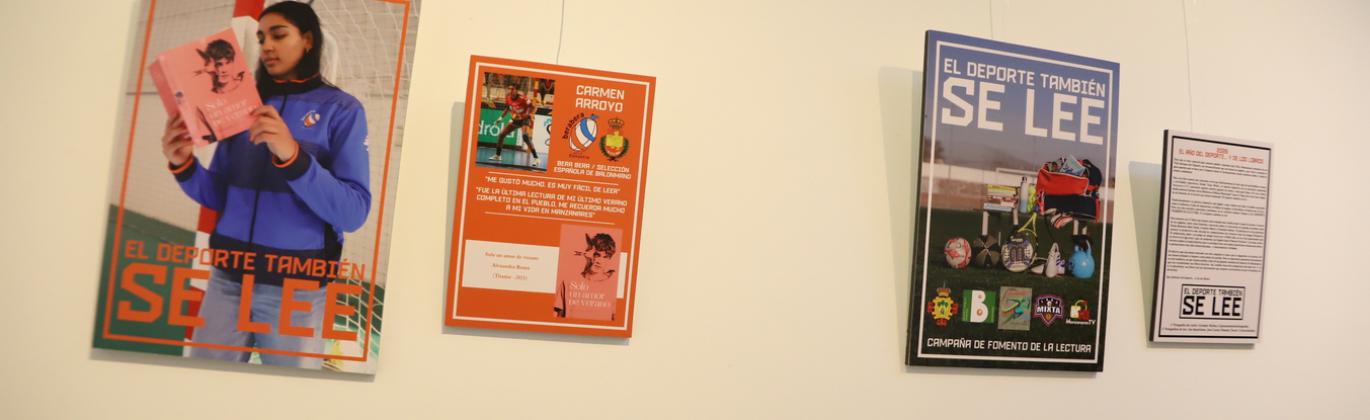Inauguración de la exposición fotográfica de la campaña 'El deporte también se lee'