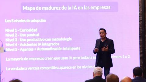 Embedded thumbnail for Conferencia 'Cómo la IA multiplica resultados' a cargo de Milton García (Jornadas Empresariales 2026)
